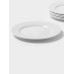 Тарелки Magistro Basic bistro, d=22 см, набор 6 шт., фарфор, белые