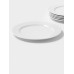 Тарелки Magistro Basic bistro, d=27 см, набор 6 шт, фарфор, белые