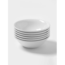 Тарелки глубокие Magistro Basic bistro, 450 мл, d=15.5 см, набор 6 шт., фарфор, белые