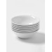 Тарелки глубокие Magistro Basic bistro, 450 мл, d=15.5 см, набор 6 шт., фарфор, белые