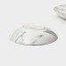 Тарелки глубокие Magistro Real Marble, 800 мл, 21×4,7 см, набор 2 шт, фарфор, белые