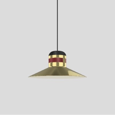 Подвесной светильник Masiero Cordea S G gold/red