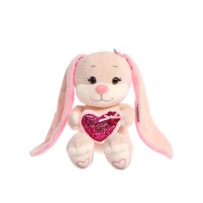 Мягкая игрушка "Зайка с розовым сердцем", 20 см JL-MRT-08202301-20