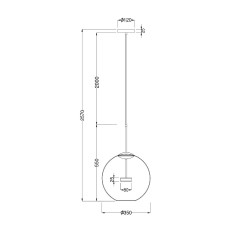 Подвесной светодиодный светильник Maytoni Cometa MOD056PL-L12G3K