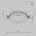 Встраиваемый светильник Maytoni Technical Downlight Gyps Modern DL002-1-01-W-1