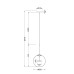 Подвесной светодиодный светильник Maytoni Cometa MOD055PL-L12G3K