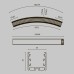 Радиусный профиль Maytoni Led strip ALM-3535R-B-D-45°-1.5M