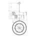 Подвесная люстра Maytoni Puntes MOD043PL-12G