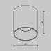 Накладной светильник Maytoni Alfa led C064CL-12W3K-RD-WB