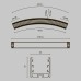 Радиусный профиль Maytoni Led strip ALM-3535R-B-D-45°-0.8M