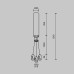 Подвесной набор для шинопровода Maytoni Flarity TRA154SW-BB-R-BS