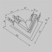 Угол-соединитель Maytoni Magnetic track system Exility TRA034CLS-42.12B