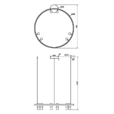 Подвесная люстра Maytoni Satellite MOD102PL-L42WK