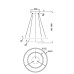 Подвесной светильник Maytoni Rim MOD058PL-L55BSK