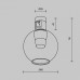 Накладной светильник Maytoni Technical Bubble TR148-1-3W3K-PT