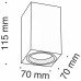 Накладной светильник Maytoni Technical Focus C011CL-01B