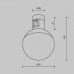 Накладной светильник Maytoni Technical Luna TR149-1-5W4K-B