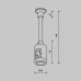 Основание на штанге Maytoni Accessories for tracks Flarity TRA155CW-SL1-B