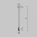 Основание на штанге Maytoni Accessories for tracks Flarity TRA158C-BL1-BS