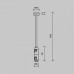 Основание на штанге Maytoni Accessories for tracks Flarity TRA158C-D1-BS