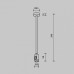 Основание на штанге Maytoni Accessories for tracks Flarity TRA158C-S1-B