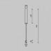 Основание на штанге Maytoni Accessories for tracks Flarity TRA159C-BB1-BS