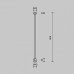 Основание на штанге Maytoni Accessories for tracks Flarity TRA159C-IPCL1-PT