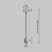 Подвес для трека Maytoni Accessories for tracks Flarity TRA157SW-B1-BS