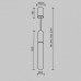 Подвесной светильник Maytoni Technical Mist P101PL-L500-12W3K-B