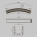 Профиль накладной Maytoni Led strip ALM-3535R-B-D-45°-1.5M