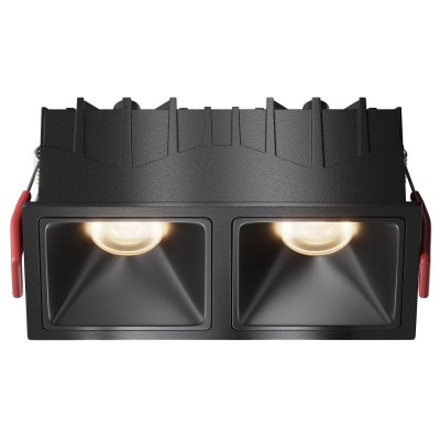 Встраиваемый светильник Maytoni Alfa LED DL043-02-10W3K-SQ-B-1