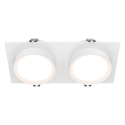 Встраиваемый светильник Maytoni Technical Hoop DL086-02-GX53-SQ-W