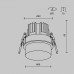 Встраиваемый светильник Maytoni Technical Nude DL065-12W3K-W