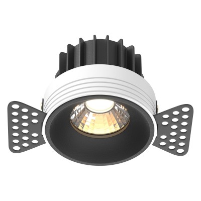 Встраиваемый светильник Maytoni Technical Round DL058-12W3K-TRS-B