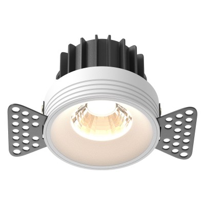 Встраиваемый светильник Maytoni Technical Round DL058-12W3K-TRS-W