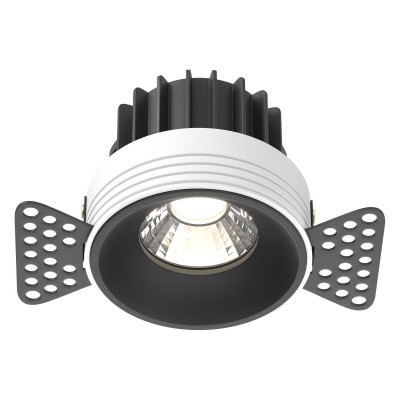 Встраиваемый светильник Maytoni Technical Round DL058-12W4K-TRS-B