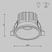 Встраиваемый светильник Maytoni Technical Round DL058-7W2.7K-B