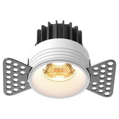 Встраиваемый светильник Maytoni Technical Round DL058-7W2.7K-TRS-W