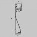 Короб для плинтусов Maytoni Led Strip  ALM-8018-B-2M