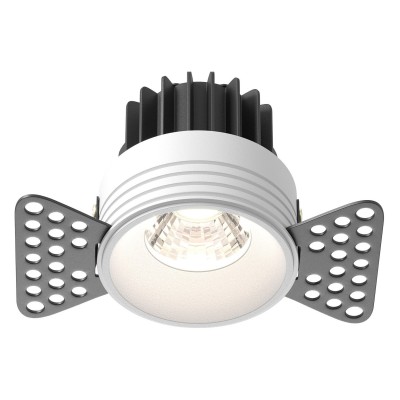 Встраиваемый светильник Maytoni Technical Round DL058-7W4K-TRS-W