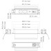 Блок розеток 41P (2 секции, USB + type C + RJ45 + HDMI) Mebax 00-00002595