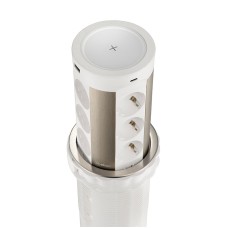 Блок розеток 17 (12 секций и USB type A+C) беспроводная зарядка Mebax 00-00002600