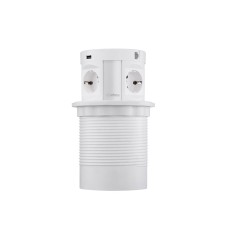Блок розеток 107J (4 секции, 2 USB и RJ-45) Mebax 00-00001172