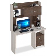 Стол компьютерный Домино Lite СКЛ-Прям130Р+НКЛХ-130
