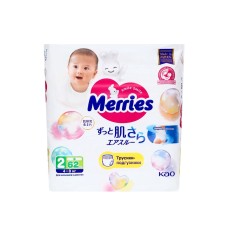Подгузники-трусики Merries S 4-8 кг, 62 шт.