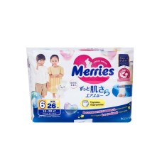 Подгузники-трусики для детей Merries XXL 15-28 кг, 26 шт