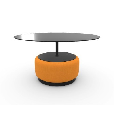 Журнальный стол Midj Bloom H40 Ocher/black