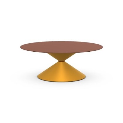 Журнальный стол Midj Clessidra Н27 Ocher/Bulgaro red