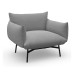 Кресло Midj Area P_BR M TS Light grey