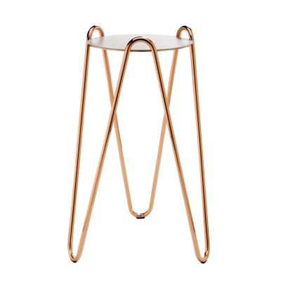 Приставной столик Midj Apelle Chic H73 pink gold